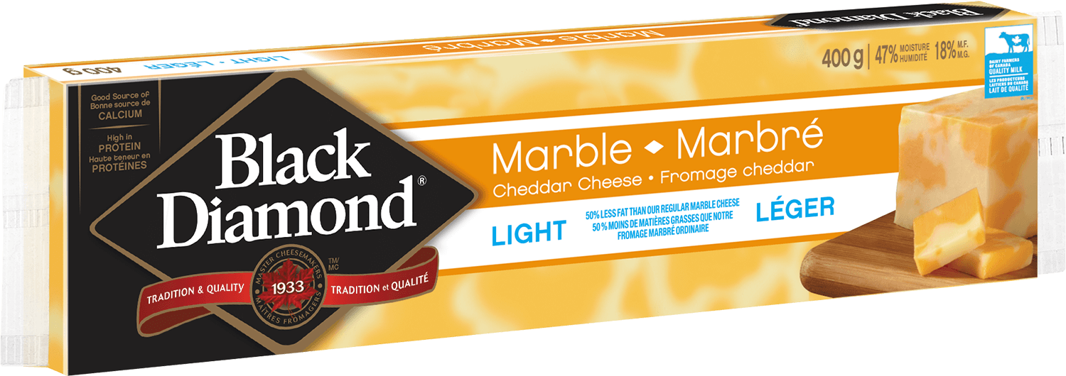 Cheddar marbré léger